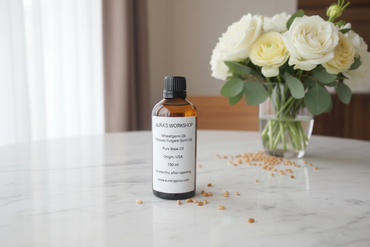 Pure Wheatgerm Oil 100ml – Triticum Vulgare Germ Oil - Auras Workshop Auras Workshop