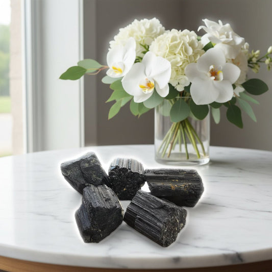 Raw Black Tourmaline Stone | Approx. 6β7cm | Protection & Grounding Crystal - Auras Workshop Auras Workshop