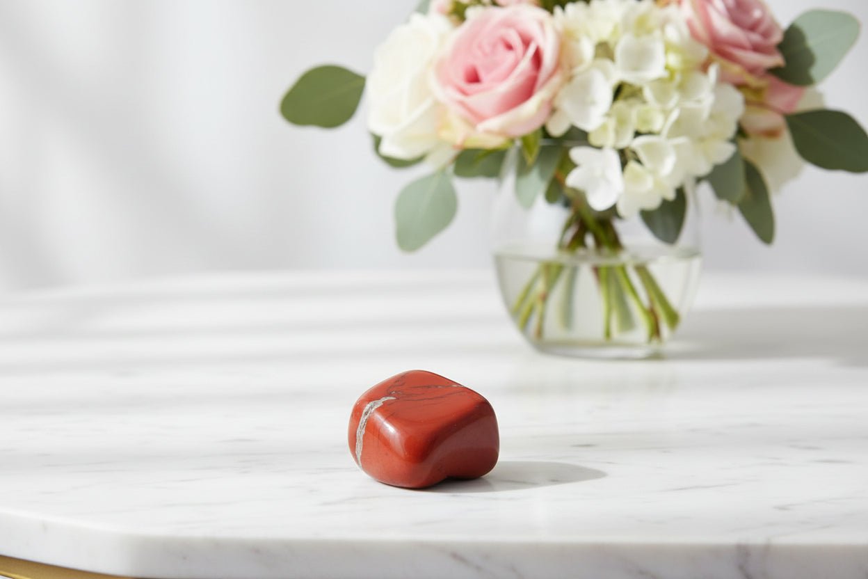 ❤️✨ Red Jasper Tumblestone | Grounding, Strength & Stability - Auras Workshop Auras Workshop