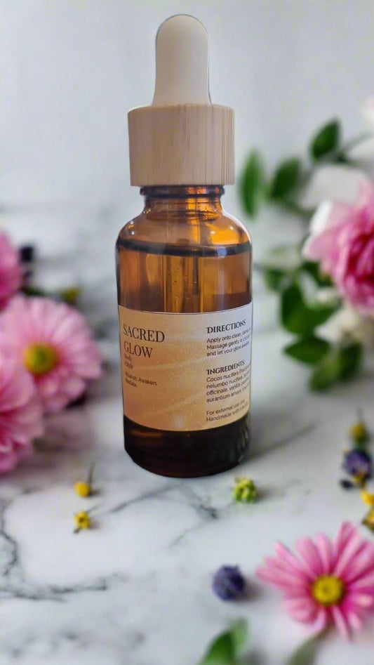 ✨ Sacred Glow Body Elixir – 30ml - Auras Workshop Auras Workshop
