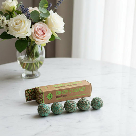 Sacred Mother Energetic Cleansing Herbal Incense Balls x4 – Purification, Renewal & Positive Energy - Auras Workshop Auras Workshop