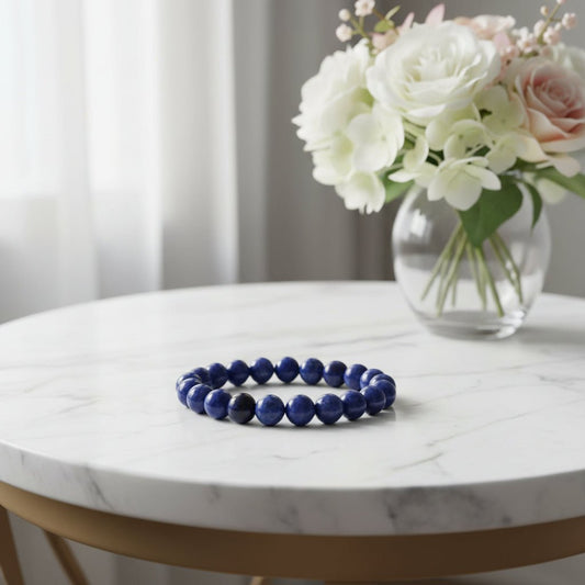 Sodalite Bracelet 8mm Beads - Auras Workshop Auras Workshop
