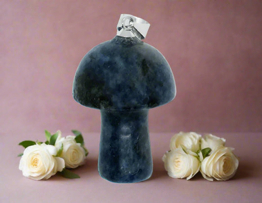 🔷 Sodalite Mushroom Pendant – Clarity, Intuition & Inner Truth Wisdom. Calm. Spiritual Insight. - Auras Workshop Auras Workshop