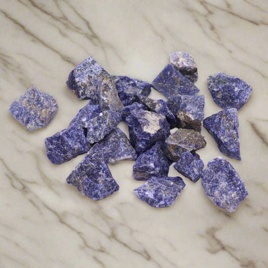 Sodalite Raw 2 - 4cm Crystals 2 - 4cm Stone Crystals - Auras Workshop Auras Workshop