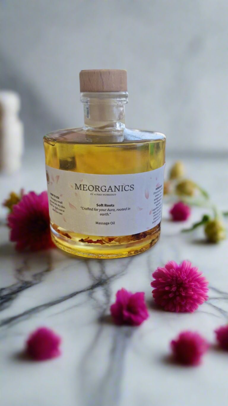 🌿 Soft Roots Massage Oil – 250ml - Crafted for your aura, rooted in earth. - Auras Workshop Auras Workshop