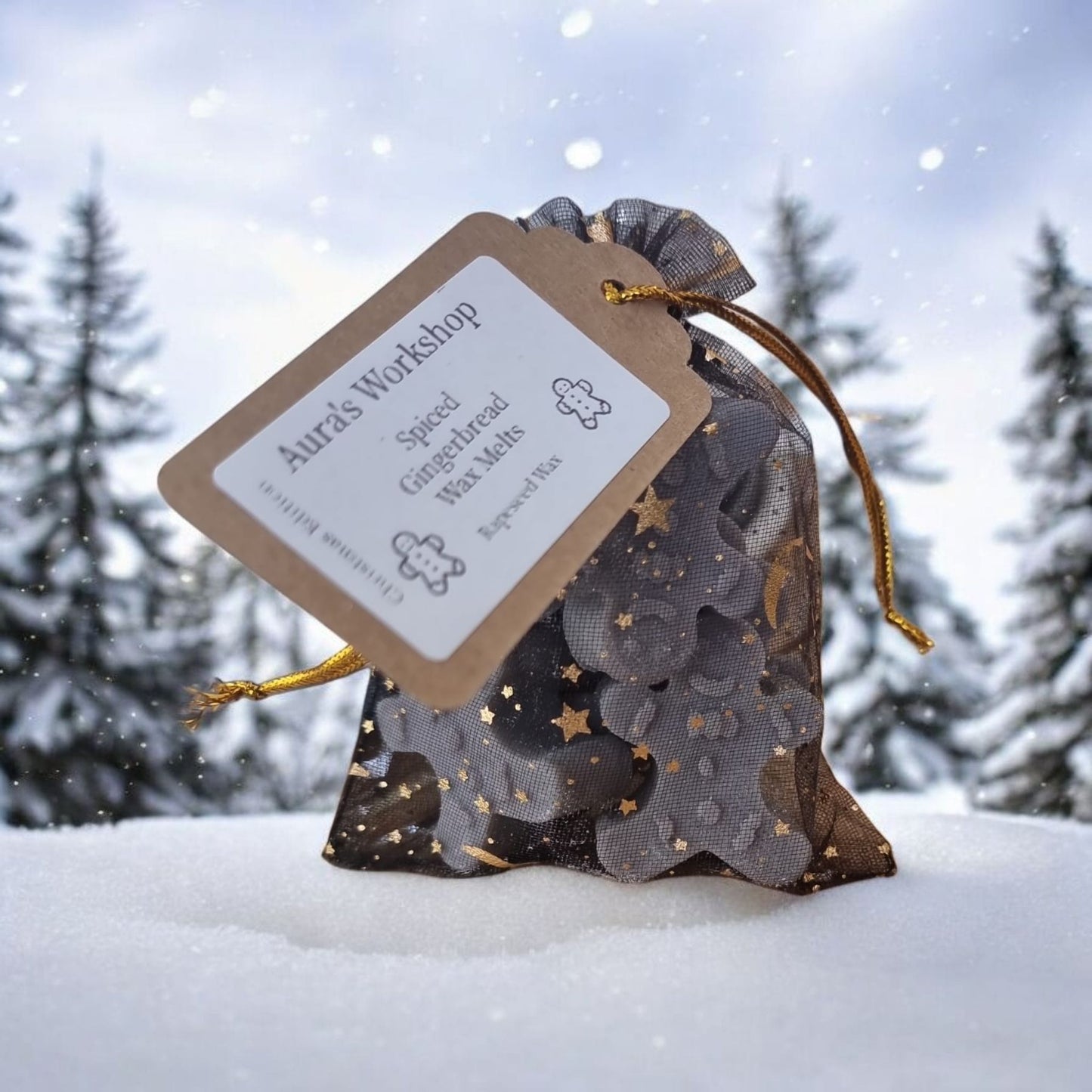 🎄 Spiced Gingerbread Wax Melts – Rapeseed Wax | Christmas Shapes Collection - Auras Workshop Auras Workshop