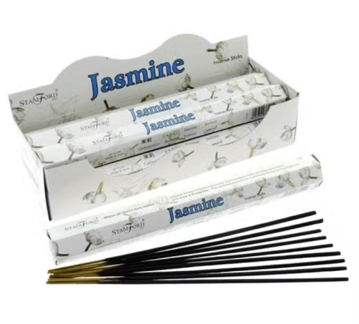 Stamford Jasmine Incense Sticks – Love, Prosperity & Romantic Floral Aroma - Auras Workshop Auras Workshop