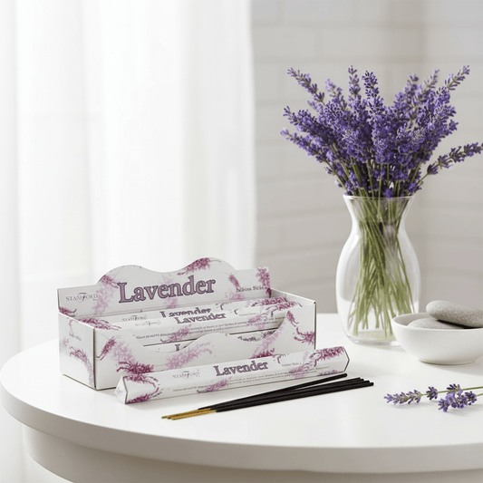 Stamford Lavender Incense Sticks – Calming Floral Aroma & Relaxing Atmosphere - Auras Workshop Auras Workshop
