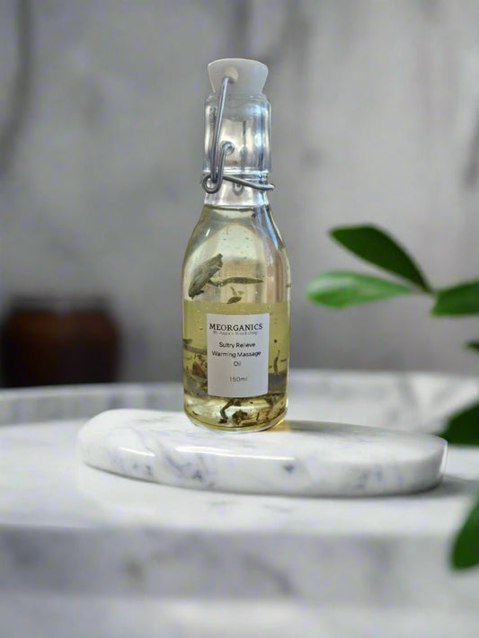 Sultry Relieve Warming Massage Oil – Deep Comfort & Relaxation 150ml - Auras Workshop Auras Workshop