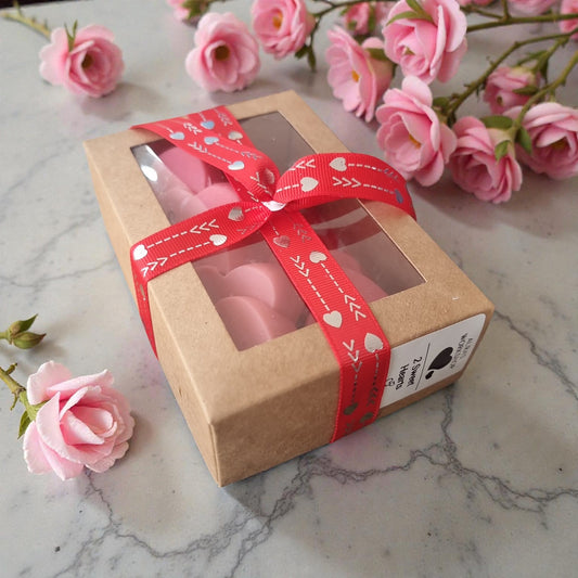 💚💕 Sweet Heart Valentine’s Box (Set of 2) | Green Tea Scent | Candle & Wax Melt - Auras Workshop Auras Workshop