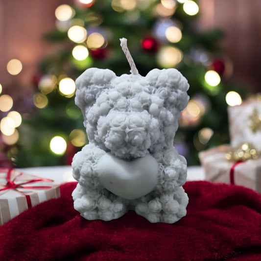 🧸✨ Teddy Bear Amber Vanilla Scented Candle | Aura’s Workshop | Cozy Sweet & Warm Fragrance - Auras Workshop Auras Workshop