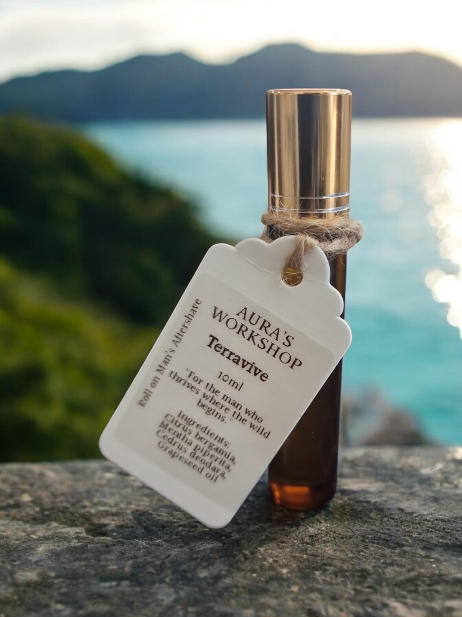 Terravive Roll-On Mens Aftershave – Refreshing Bold Natural