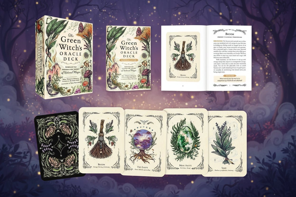 🌿 The Green Witch's Oracle Deck – Nature Wisdom Oracle Cards by Arin Murphy - Hiscock - Auras Workshop Auras Workshop