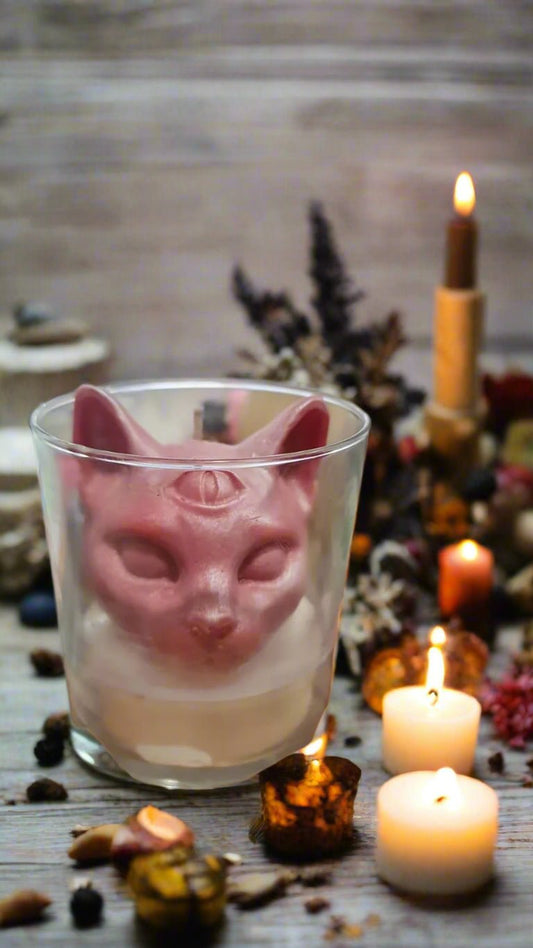🐈⬛ The Silent Seer Candle – Frosty Dream & Spiced Harvest | Halloween Collection by Aura’s Workshop (250ml) - Auras Workshop Auras Workshop