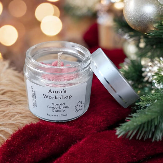 🕯️ Travel Candle – Spiced Gingerbread Scented | Rapeseed Wax | Home Edition by Aura’s Workshop - Auras Workshop Auras Workshop