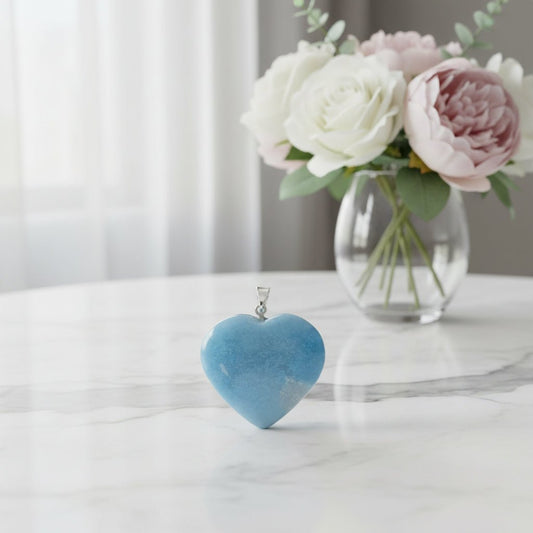 Trolleite Heart Crystal Pendant – Crystal Jewellery - Auras Workshop Auras Workshop