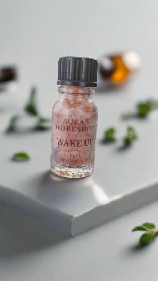 🌞 Wake Up Aromatherapy Smelling Salt – 10ml | Energy, Vitality & Morning Boost - Auras Workshop Auras Workshop