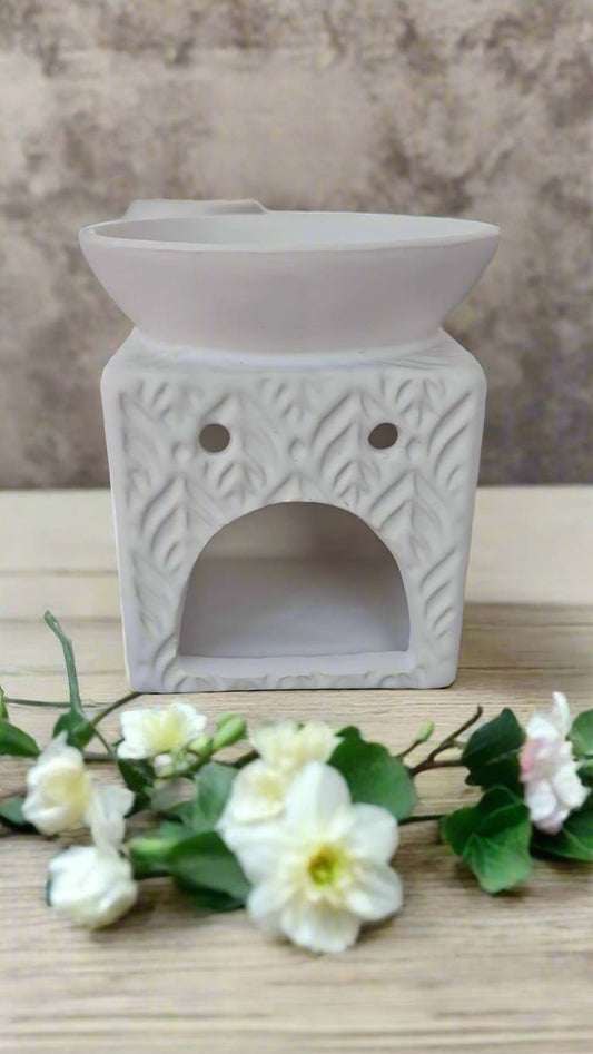 🤍 White Ceramic Oil & Wax Burner - Auras Workshop Auras Workshop