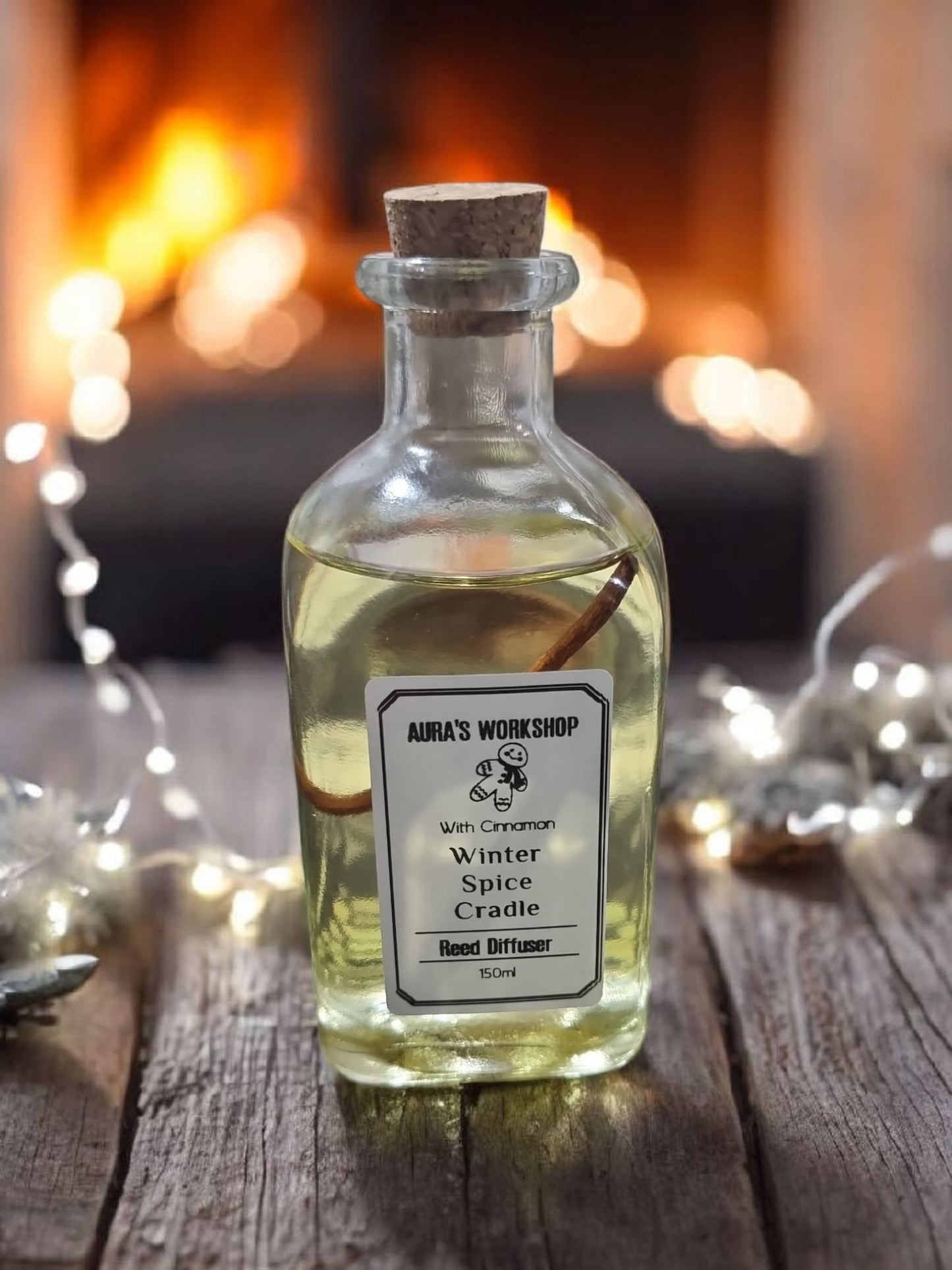 ❄️ Winter Spice Cradle Reed Diffuser – 150ml - Auras Workshop Auras Workshop