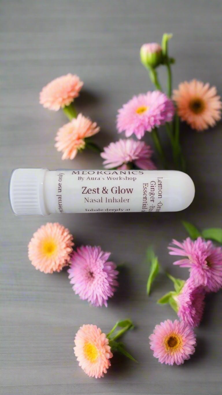 🍋 Zest & Glow Nasal Inhaler – Energy, Clarity & Uplift - Auras Workshop Auras Workshop