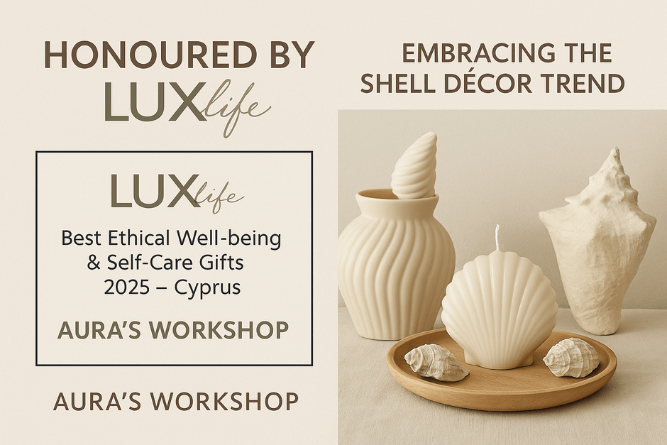 Honoured by LUXlife & Embracing the Shell Décor Trend with Aura’s Workshop - Auras Workshop