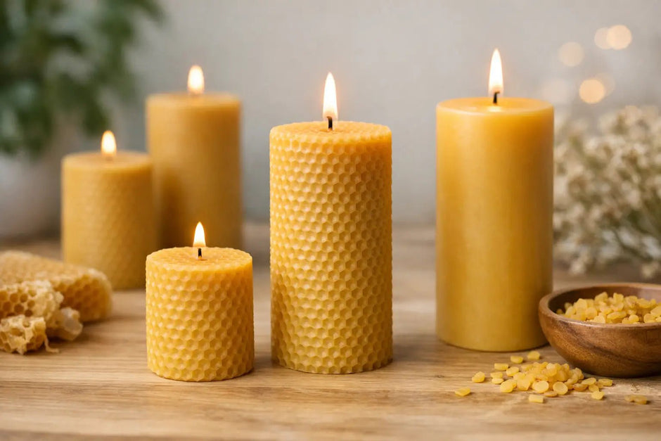 How to Choose Beeswax Pillar Candles - Auras Workshop