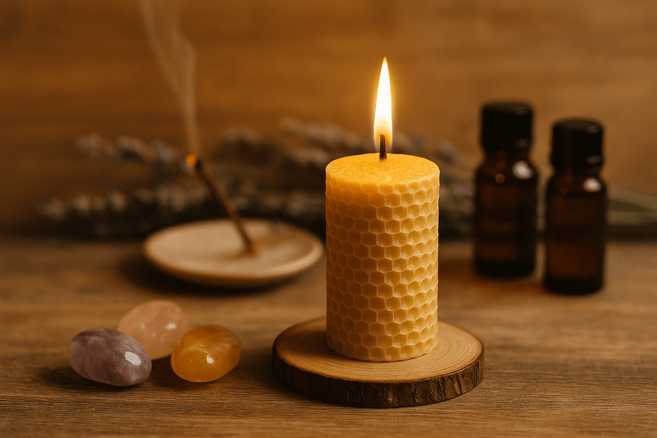 🕯️ The Magic of Beeswax Candles: Why They're Better for You and the Planet - Auras Workshop