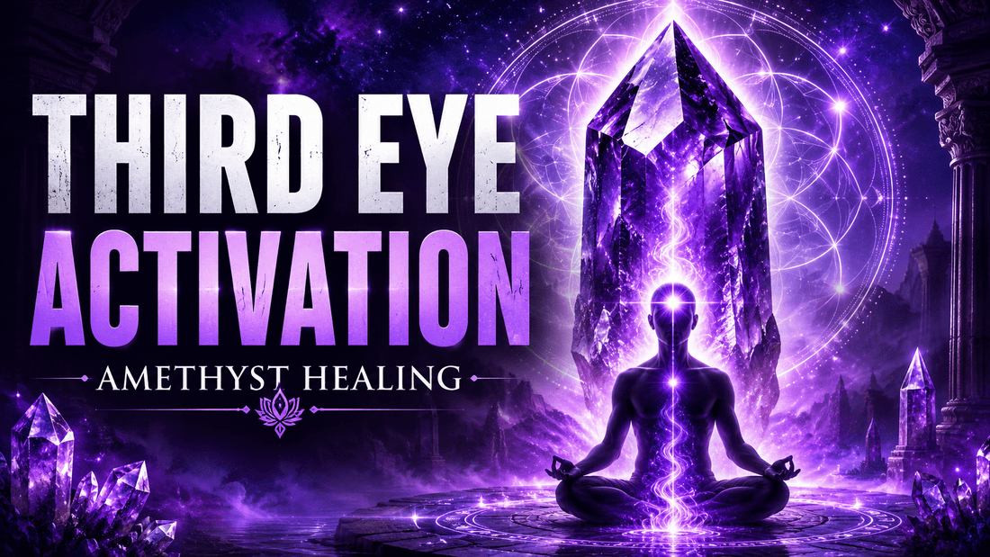 Third Eye Activation Meditation | Amethyst Crystal Healing - Auras Workshop