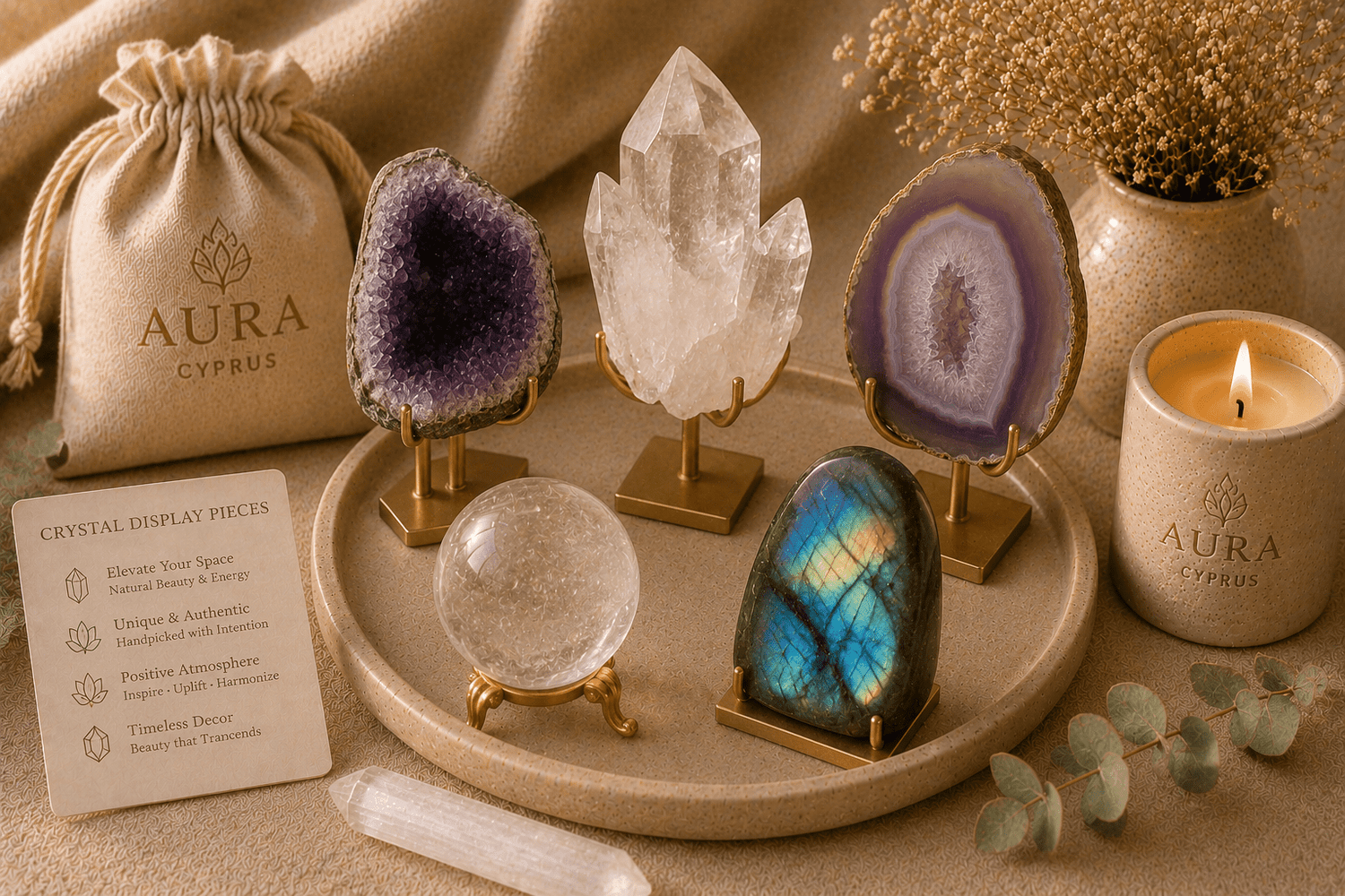 Crystal Display Pieces Cyprus