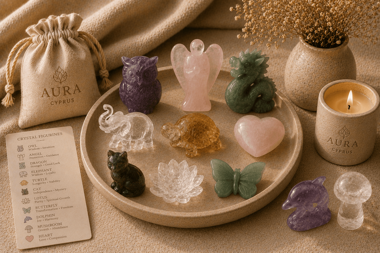 Crystal Figurine Carvings Cyprus