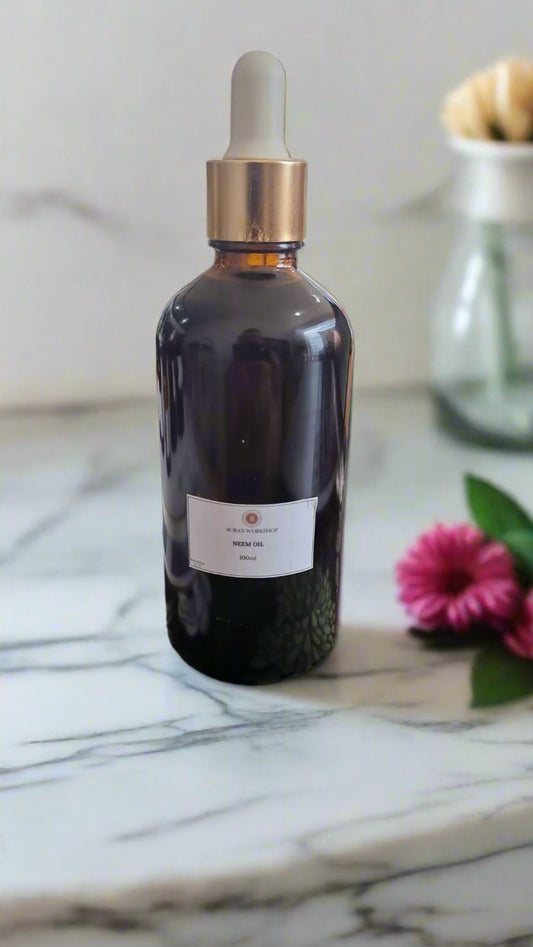 100% Pure Neem Oil – Natural Healing & Skincare Base Oil (100ml) (Copy) - Auras Workshop Auras Workshop