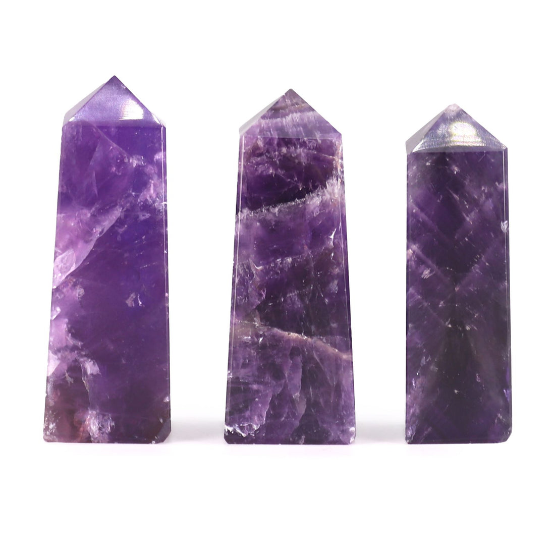 African Amethyst Gemstone Obelisk Point