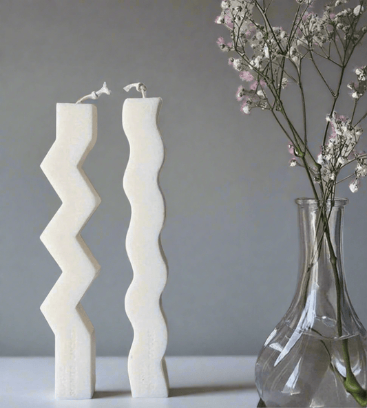 🕯 3D Creative Wave & Bar Shaped Silicone Candle Mold - Auras Workshop Auras Workshop