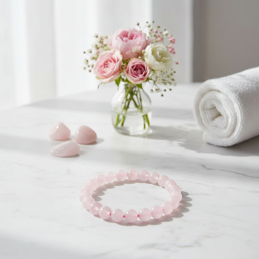 Rose Quartz Bracelet 8mm Beads