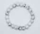 Howlite Bracelet 8mm Beads