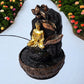 Meditating Buddha with Lotus Water Fountain - LARGE