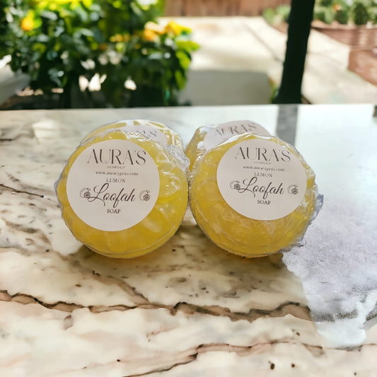 Lemon Scented Loofah Soap