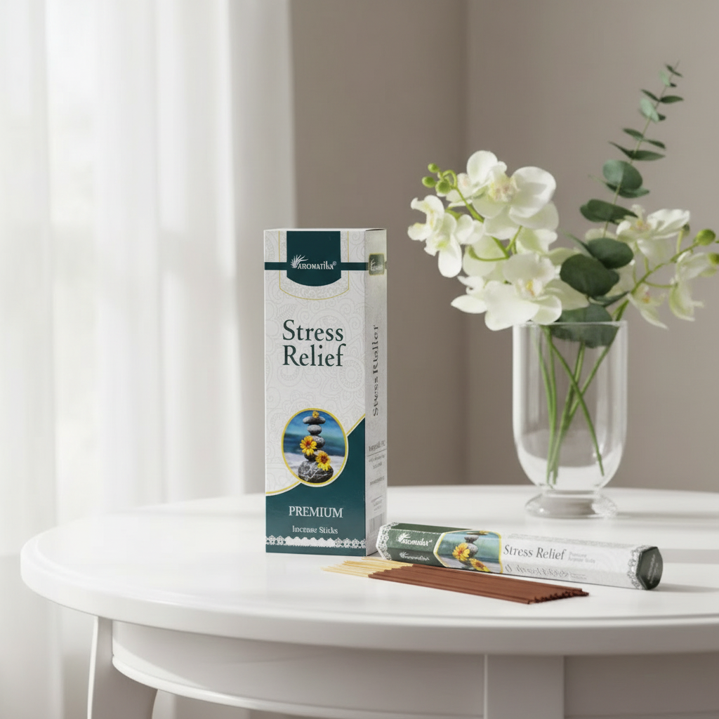 Aromatika Charcoal Free Hex Incense – Stress Relief | Calming & Relaxing Aroma
