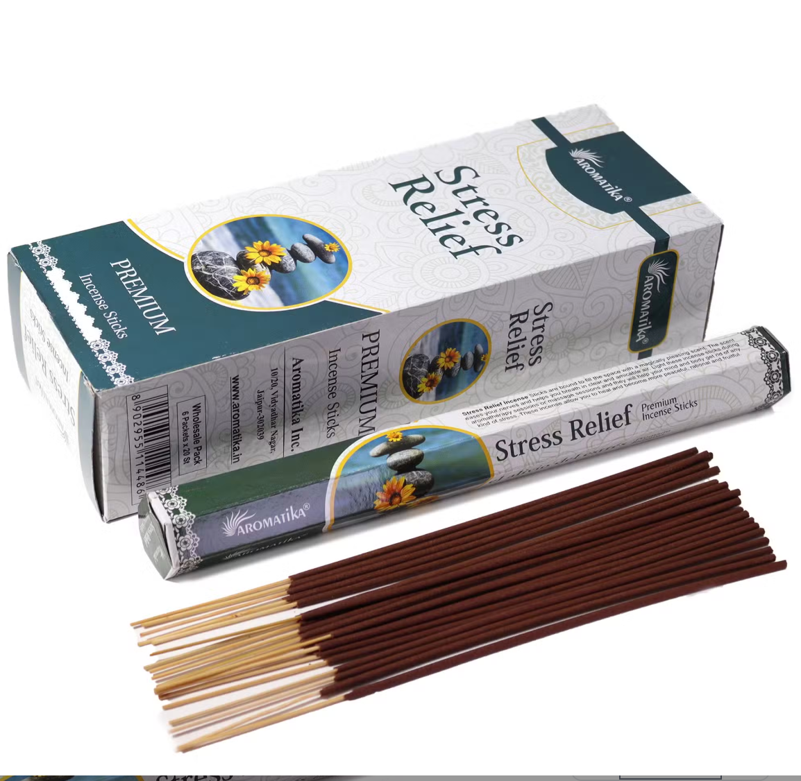 Aromatika Charcoal Free Hex Incense – Stress Relief | Calming & Relaxing Aroma