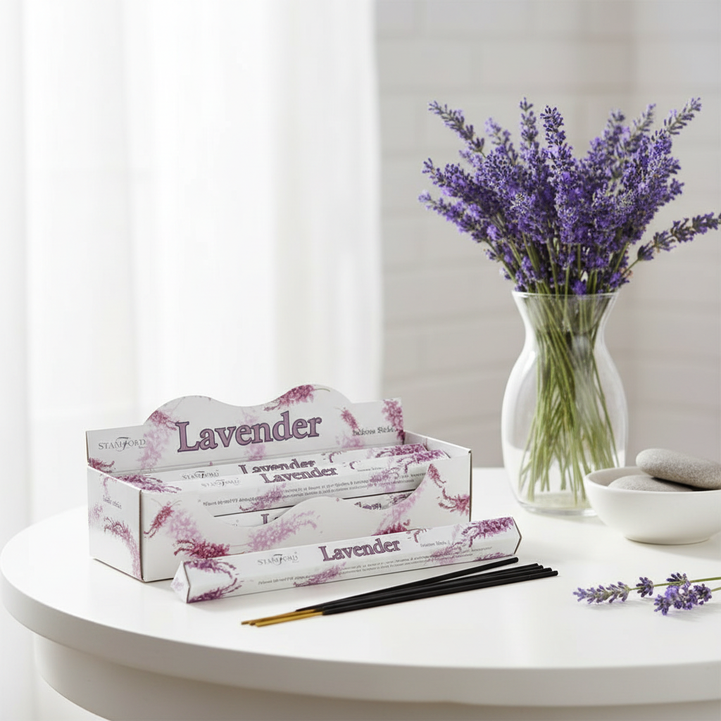 Stamford Lavender Incense Sticks – Calming Floral Aroma & Relaxing Atmosphere