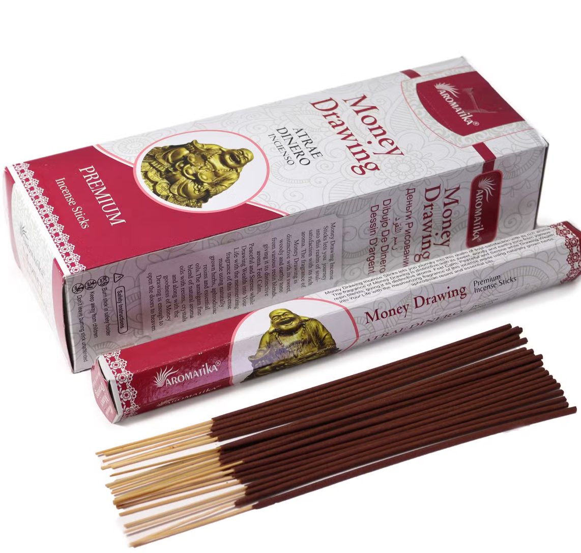 Aromatika Charcoal Free Hex Incense – Money Drawing | Prosperity, Abundance & Manifestation