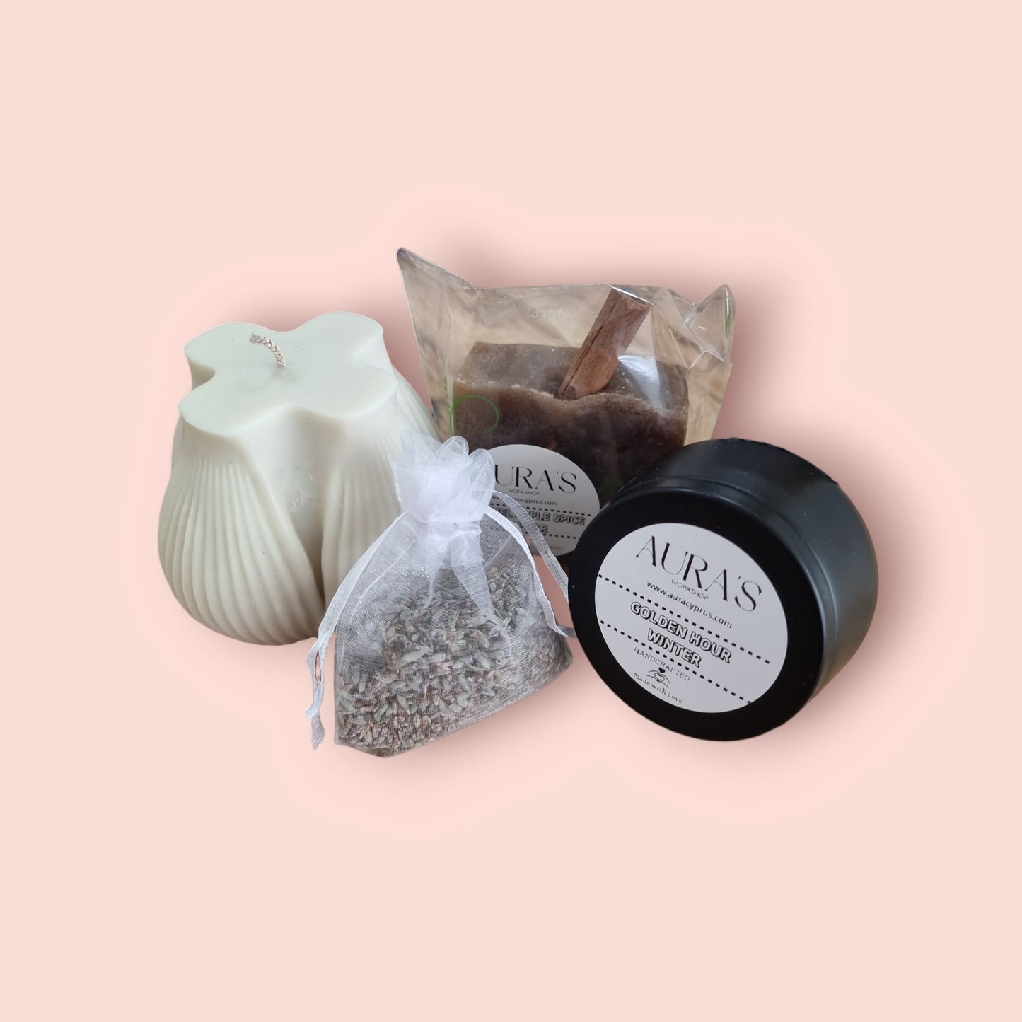 Valentine's Gift Set: 2 x Candles, Soap & Lavender Bliss - Auras Workshop  -  Gifts -   - Cyprus & Greece - Wholesale - Retail #
