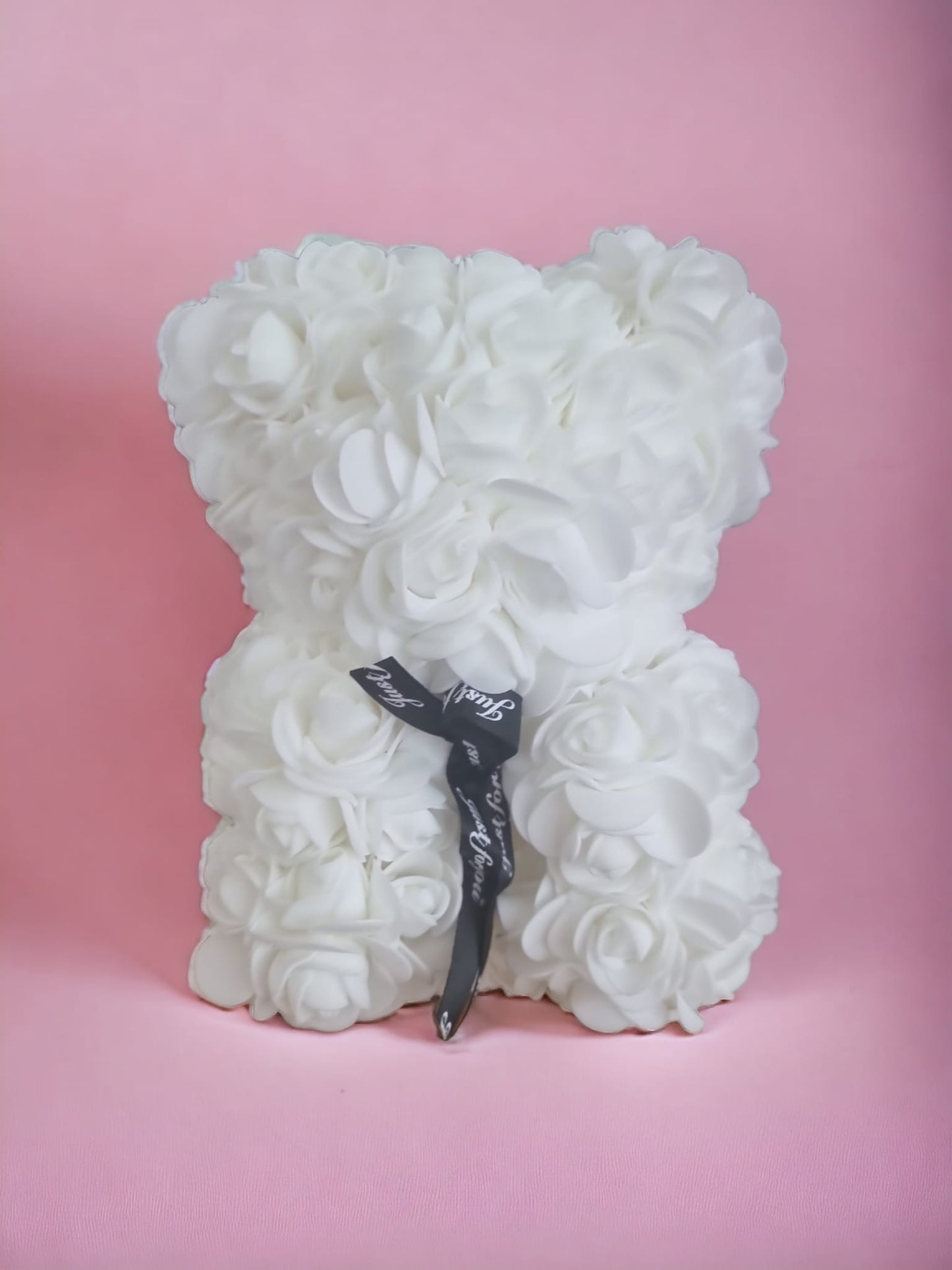 Eternal Love White Rose Bear - Gift for Valentines Day - Auras Workshop  -   -   - Cyprus & Greece - Wholesale - Retail #