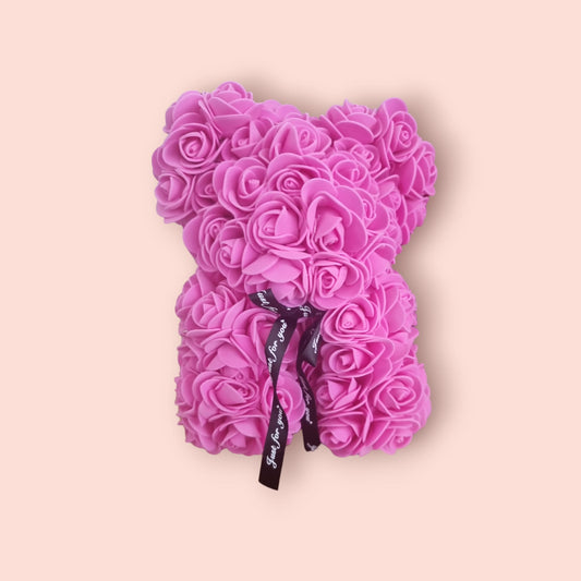 Eternal Love Pink Rose Bear - Gift for Valentines Day - Auras Workshop  -   -   - Cyprus & Greece - Wholesale - Retail #