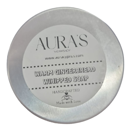 Warm Gingerbread Whipped Soap - Auras Workshop  -   -   - Cyprus & Greece - Wholesale - Retail #