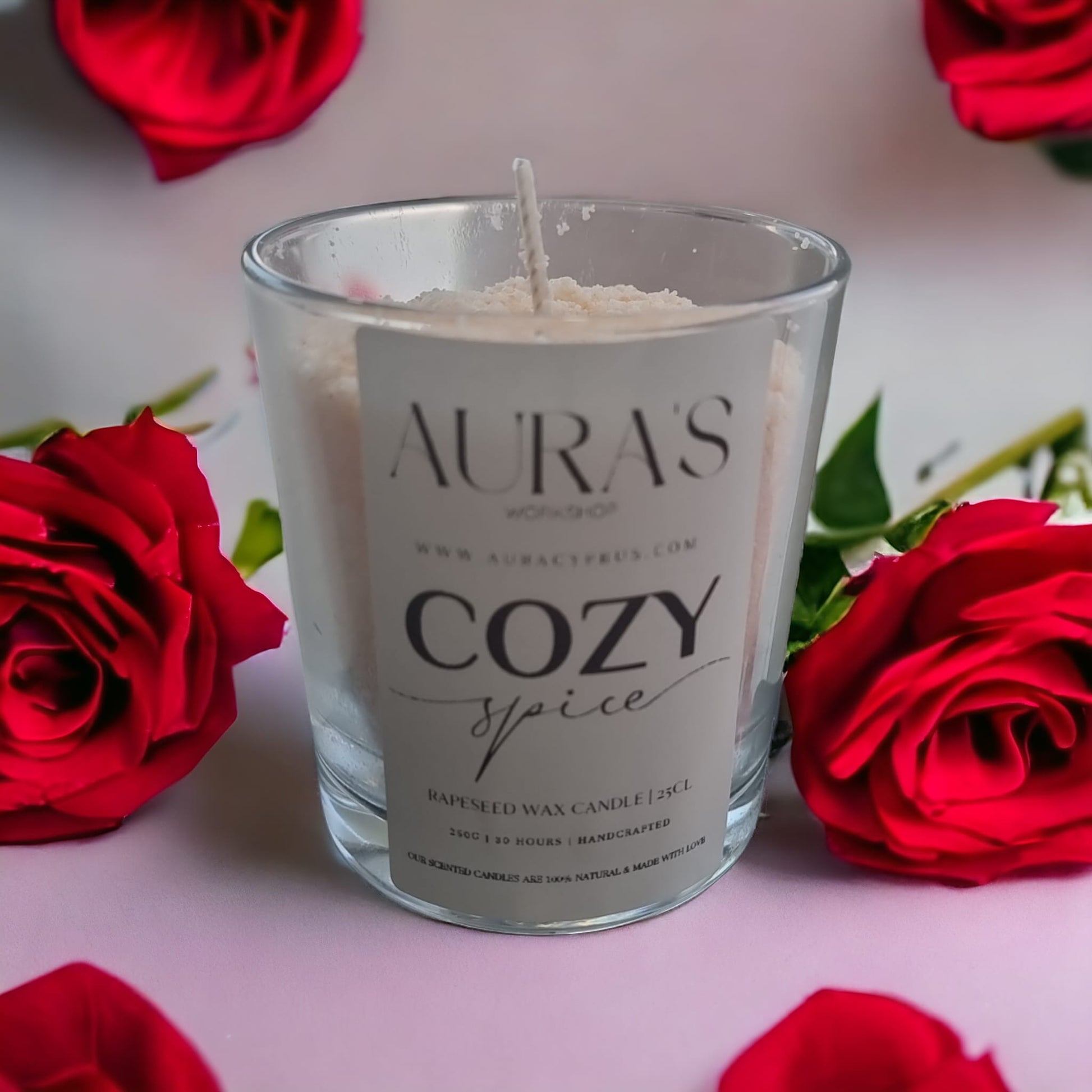 Cozy Spice Scent - Eco Snow Candle - Auras Workshop  -  Candles -   - Cyprus & Greece