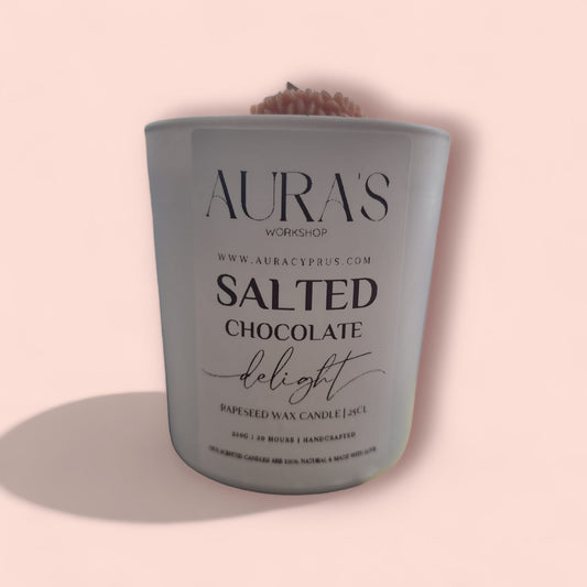Salted Chocolate Delight Scented Candle - Auras Workshop  -  Candles -   - Cyprus & Greece - Wholesale - Retail #