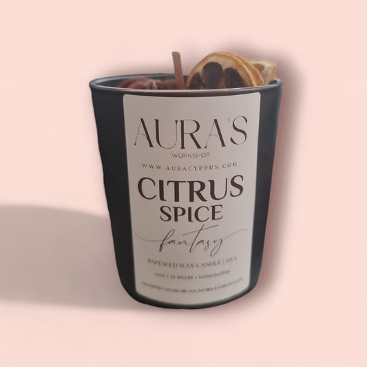 Citrus Spice Fantasy Scent - Candle - Auras Workshop  -  Candles -   - Cyprus & Greece