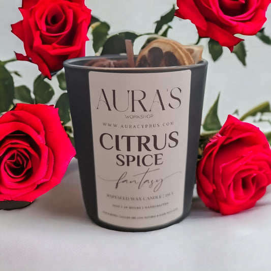 Citrus Spice Fantasy Scent - Candle - Auras Workshop  -  Candles -   - Cyprus & Greece