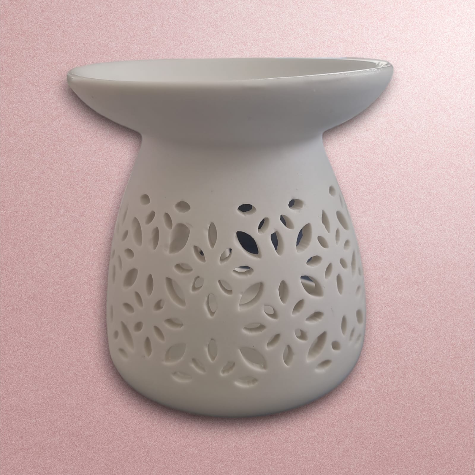 White Large Wax & Oil Melt Burner - Auras Workshop  -  Wax Burners -   - Cyprus & Greece